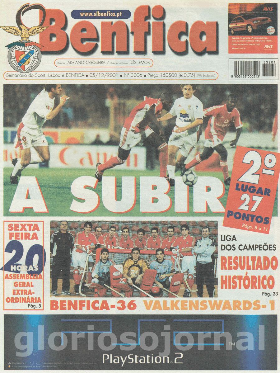 jornal o benfica 3006 2001-12-05